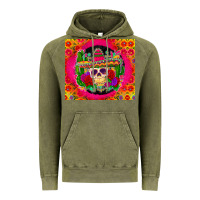 Vintage Olive mexican skull Vintage Hoodie - Zillion Design Studio