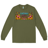 Army Green caffeine before chaos 16oz libbey cup Long Sleeve Tee - HRA Design Shop