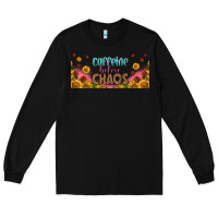 Black caffeine before chaos 16oz libbey cup Long Sleeve Tee - HRA Design Shop