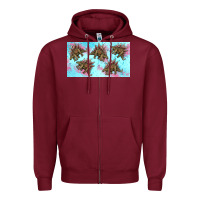 Burgundy dinosaur stegosaurus sippy cup Zipper Hoodie - Artiststas