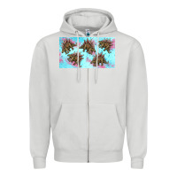 Dove Grey dinosaur stegosaurus sippy cup Zipper Hoodie - Artiststas