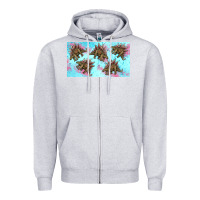 Heather Grey dinosaur stegosaurus sippy cup Zipper Hoodie - Artiststas