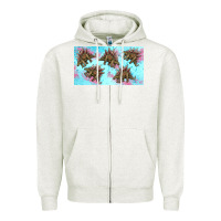 Oatmeal Heather dinosaur stegosaurus sippy cup Zipper Hoodie - Artiststas