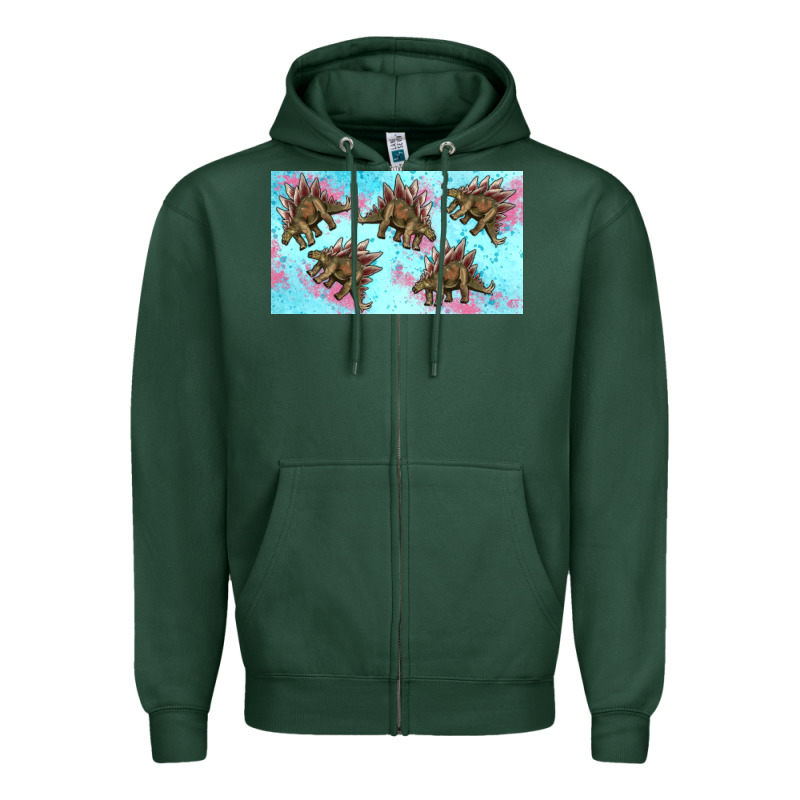 Dinosaur Stegosaurus Sippy Cup Zipper Hoodie by Artiststas | Teevron