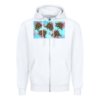 White dinosaur stegosaurus sippy cup Zipper Hoodie - Artiststas