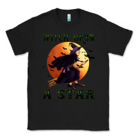 Black witch upon a star Classic Tee - BundleAndBundleShop