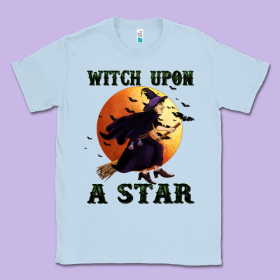 Witch Upon A Star Classic Tee Designed By Bundleandbundleshop