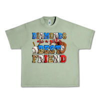 Oil Green diamonds are a girl's best friend baseball Urban Heavy Tee - Zillion Design Studio