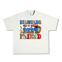 Pistachio diamonds are a girl's best friend baseball Urban Heavy Tee - Zillion Design Studio