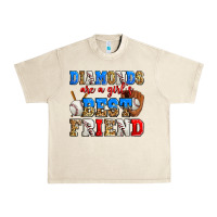 Sandshell diamonds are a girl's best friend baseball Urban Heavy Tee - Zillion Design Studio