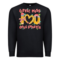 Black little miss 100 days smarter Premium Sweatshirt - MaliasSmallBusiness