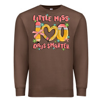 Little Miss 100 Days Smarter Premium Sweatshirt | Teevron