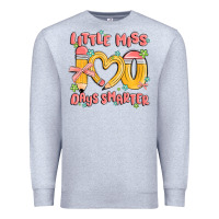 Heather Grey little miss 100 days smarter Premium Sweatshirt - MaliasSmallBusiness
