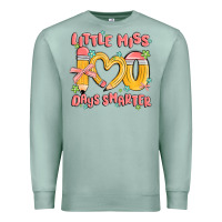 Seafoam little miss 100 days smarter Premium Sweatshirt - MaliasSmallBusiness