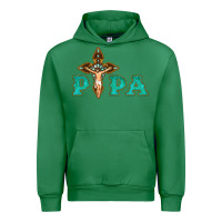 Emerald Papa Jesus with Cross Urban Hoodie - Bettercallsaul