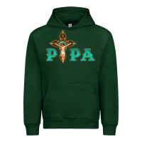 Forest Green Papa Jesus with Cross Urban Hoodie - Bettercallsaul