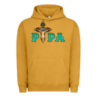 Pigment Peanut Butter Papa Jesus with Cross Urban Hoodie - Bettercallsaul