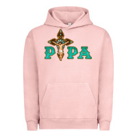 Pigment Salmon Papa Jesus with Cross Urban Hoodie - Bettercallsaul