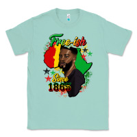 Free Ish Since 1865 Black Man Classic Tee | Teevron