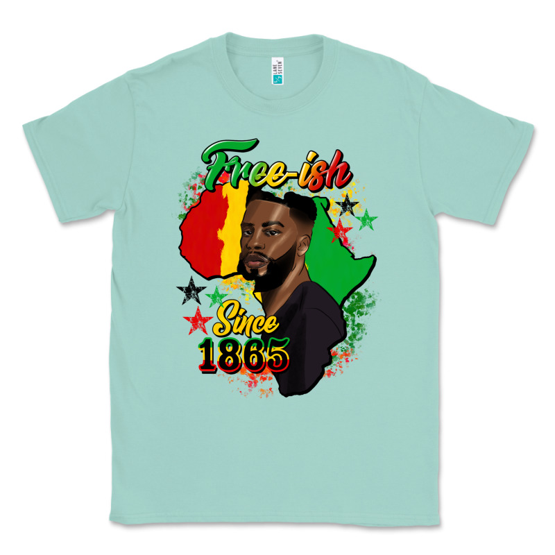 Free Ish Since 1865 Black Man Classic Tee by HRA Design Shop | Teevron