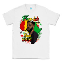 White free ish since 1865 black man Classic Tee - HRA Design Shop