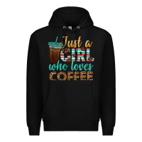 Black just a girl who loves coffee Premium Hoodie - BundleAndBundleShop