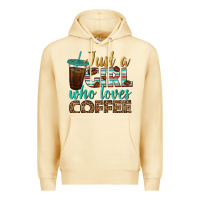 Pina Colada just a girl who loves coffee Premium Hoodie - BundleAndBundleShop