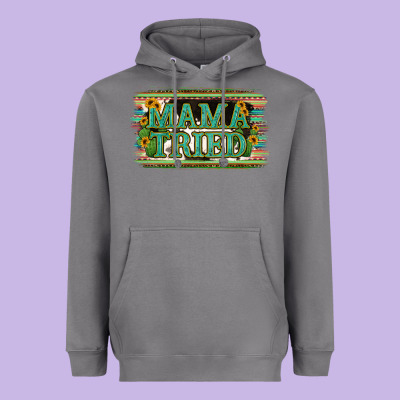 Cowhide Serappe Sunflower Mama Tried Heavyweight Hoodie Designed By Jasminsmagicworld