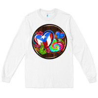 White puerto rico coasters Long Sleeve Tee - AdoDesignShop