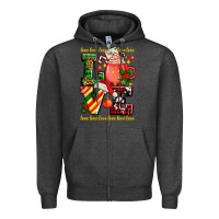 Charcoal Heather love with coffee cup and christmas lights Zipper Hoodie - AdoDesignShop