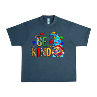 Midnight Navy be kind autism gnome Urban Heavy Tee - Zillion Design Studio