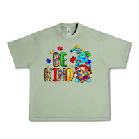 Oil Green be kind autism gnome Urban Heavy Tee - Zillion Design Studio
