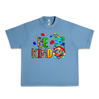 Pebble Blue be kind autism gnome Urban Heavy Tee - Zillion Design Studio