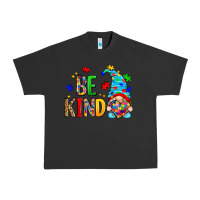 Pigment Black be kind autism gnome Urban Heavy Tee - Zillion Design Studio