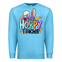 Ocean Blue one hoppy teacher Premium Sweatshirt - MaliasSmallBusiness