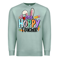 Seafoam one hoppy teacher Premium Sweatshirt - MaliasSmallBusiness