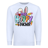 White one hoppy teacher Premium Sweatshirt - MaliasSmallBusiness