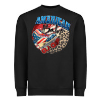 Black American babe Heavyweight Sweatshirt - Zillion Design Studio