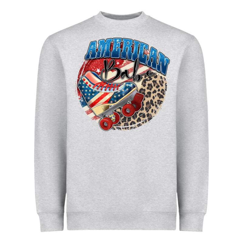 American Babe Heavyweight Sweatshirt by Zillion Design Studio | Teevron