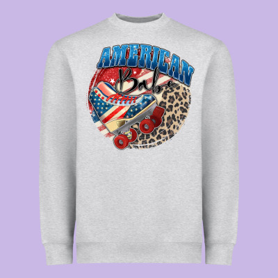 American Babe Heavyweight Sweatshirt Designed By Zillion Design Studio