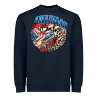 Navy American babe Heavyweight Sweatshirt - Zillion Design Studio
