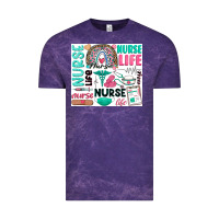 Cloud Purple nurse life Vintage Tee - Zillion Design Studio