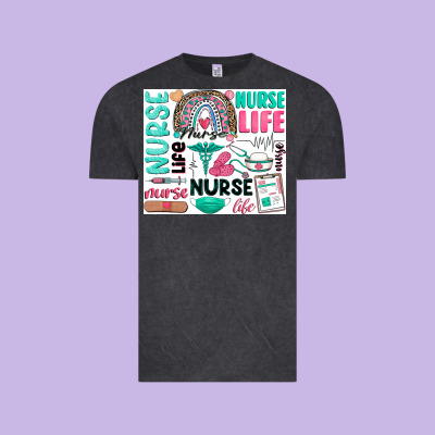Nurse Life Vintage Tee Designed By Zillion Design Studio