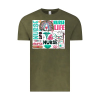 Vintage Olive nurse life Vintage Tee - Zillion Design Studio