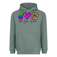 Sage Peace Love Pride Heavyweight Hoodie - Jasminsmagicworld