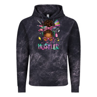 Cloud Black nail hustler afro messy bun Vintage Hoodie - texasbilliewilder