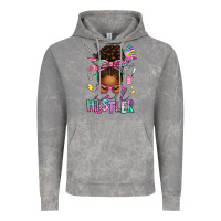 Cloud Rock nail hustler afro messy bun Vintage Hoodie - texasbilliewilder