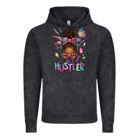 Vintage Black nail hustler afro messy bun Vintage Hoodie - texasbilliewilder