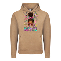 Vintage Coffee nail hustler afro messy bun Vintage Hoodie - texasbilliewilder