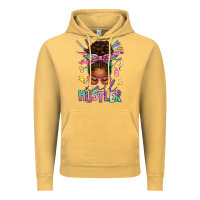 Vintage Mustard nail hustler afro messy bun Vintage Hoodie - texasbilliewilder